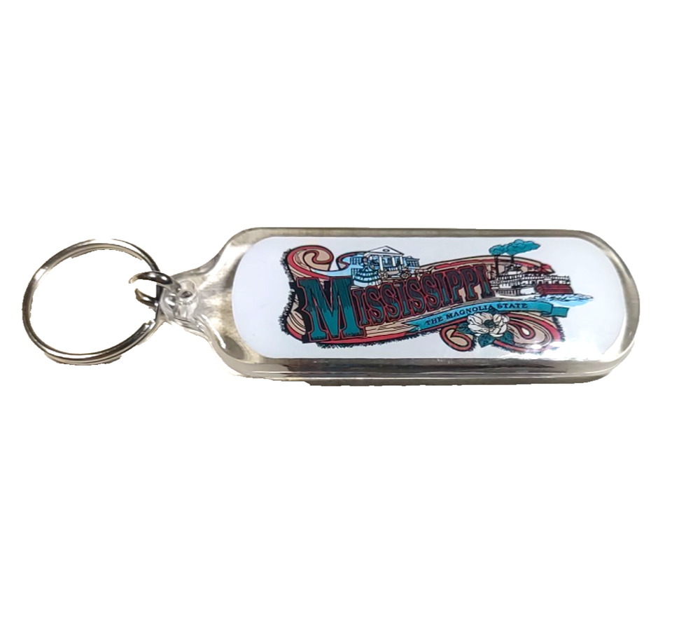 Mississippi Acrylic Keychain River Boat